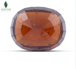 Back view of Gomed Ratna displaying natural gemstone clarity