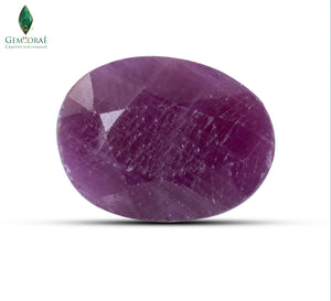Front view of Manik Stone featuring a naturally rich red finish