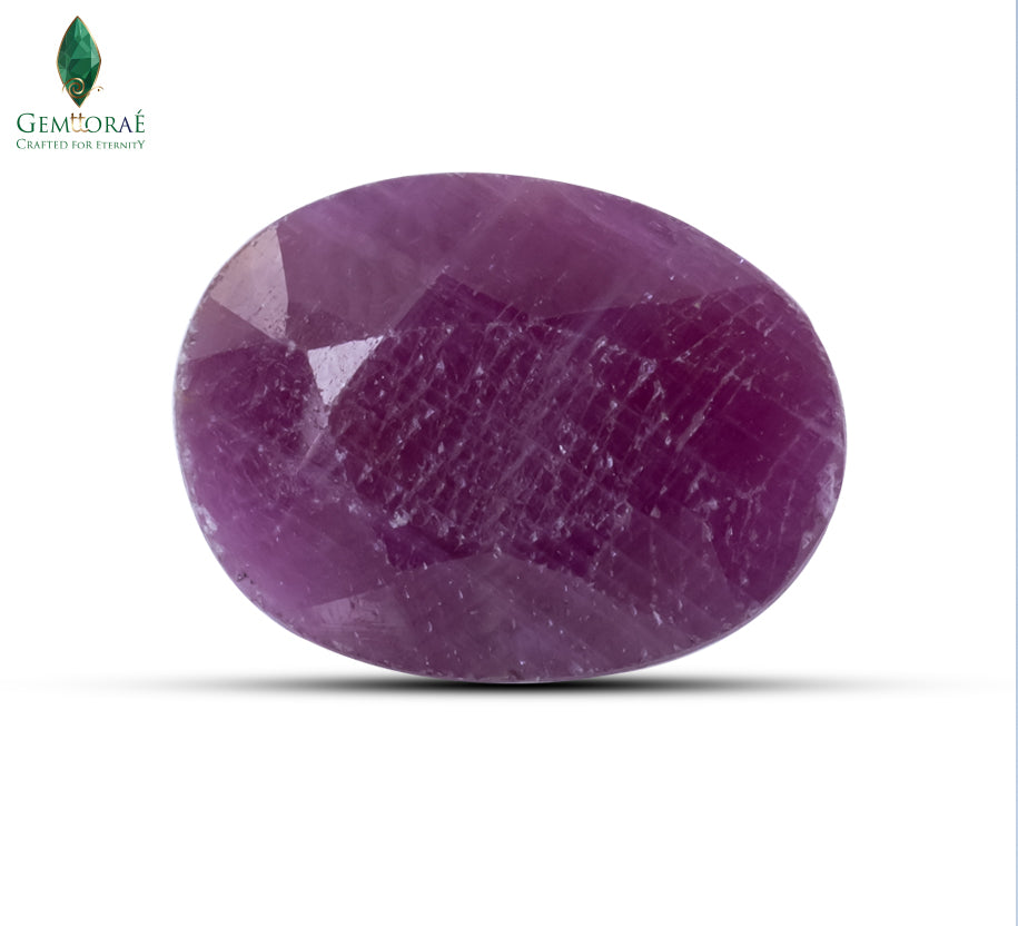 Front view of Manik Stone featuring a naturally rich red finish