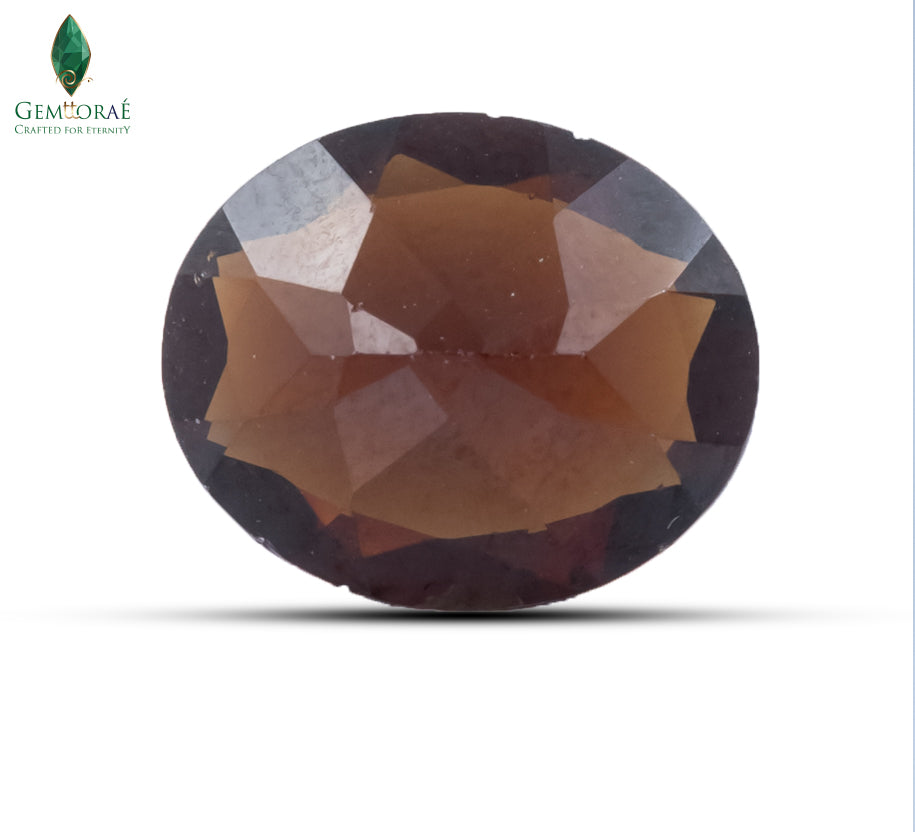 Back view of January Birthstone showing rich red tone