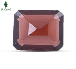 Back view of January Birthstone revealing polished facets