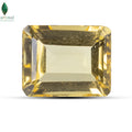 Macro view of Natural Brazilian Citrine revealing vibrant golden brilliance