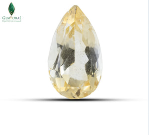 Close-up view of Madagascar Dark Citrine showing natural golden colour