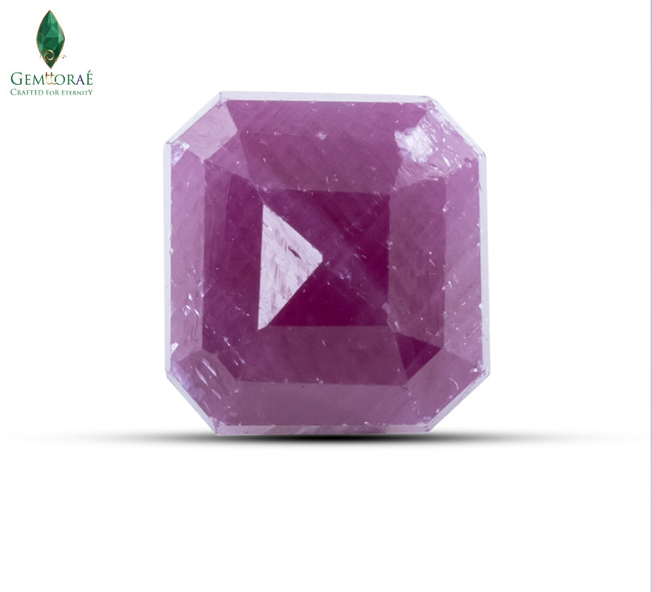 Back view of Manik Stone highlighting its natural transparency and smooth polished surface