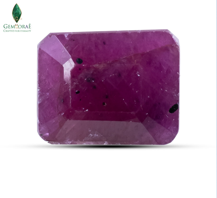 Front view of Manik Stone with polished pink finish