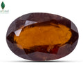 Close-up of Natural African Gomed Ratna showing honey-orange colour