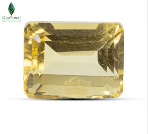 Top view of Natural Brazilian Citrine Gemstone