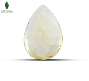 Natural Citrine Gem displaying transparency and clarity