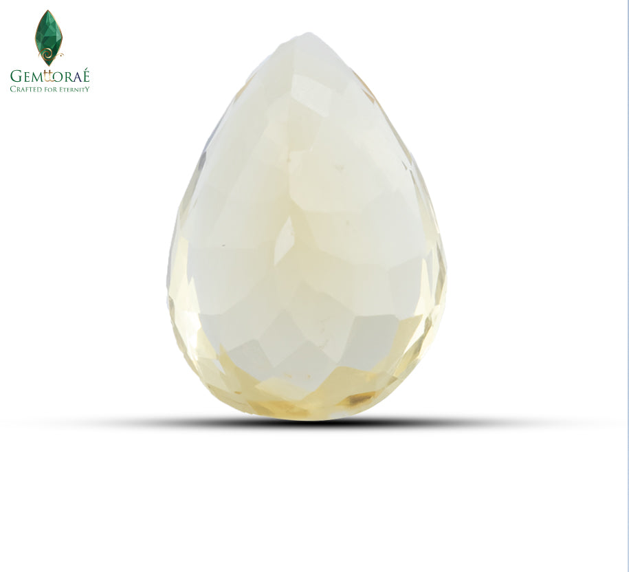 Natural Citrine Gem displaying transparency and clarity