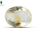 Front view of Natural Citrine with vibrant golden colour