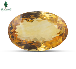 Natural Dark Citrine Deep Amber Brazilian Gem Certified