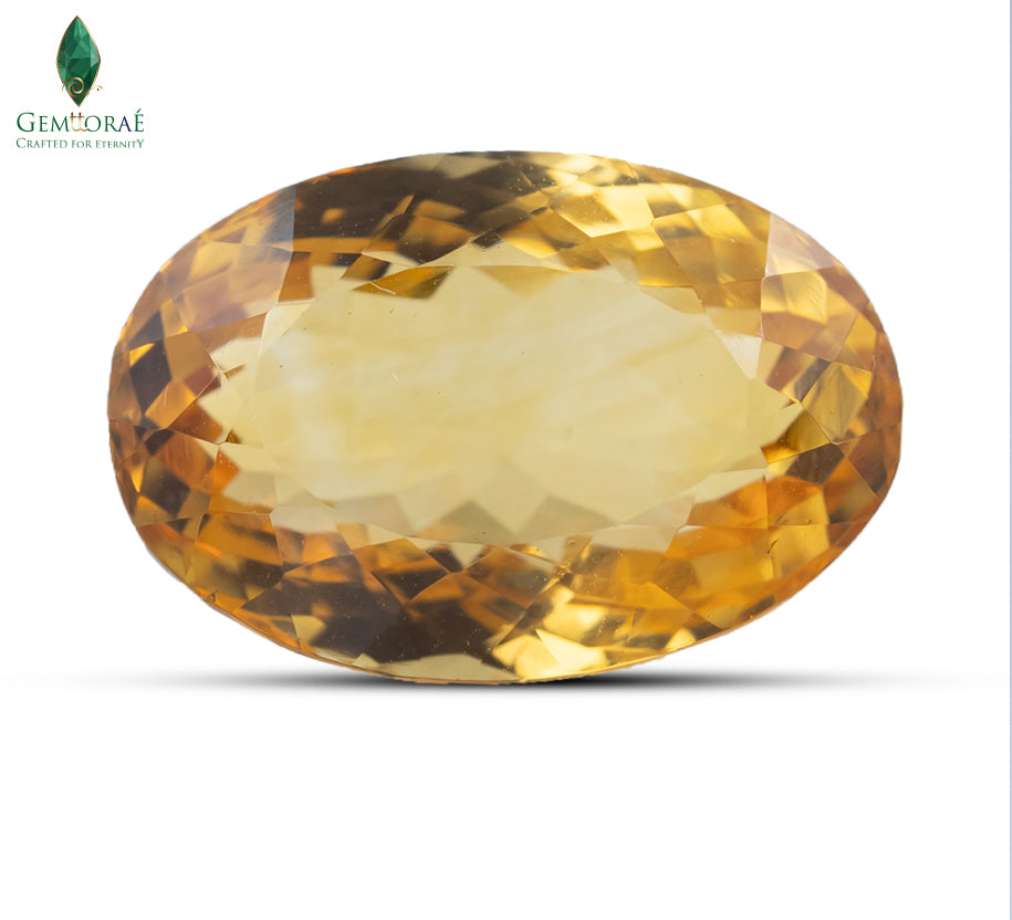 Natural Dark Citrine Deep Amber Brazilian Gem Certified