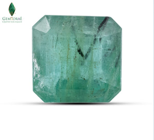 Natural emerald gemstone with vibrant green color