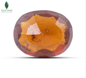 Back view of Garnet Gemstone showing natural brown brilliance