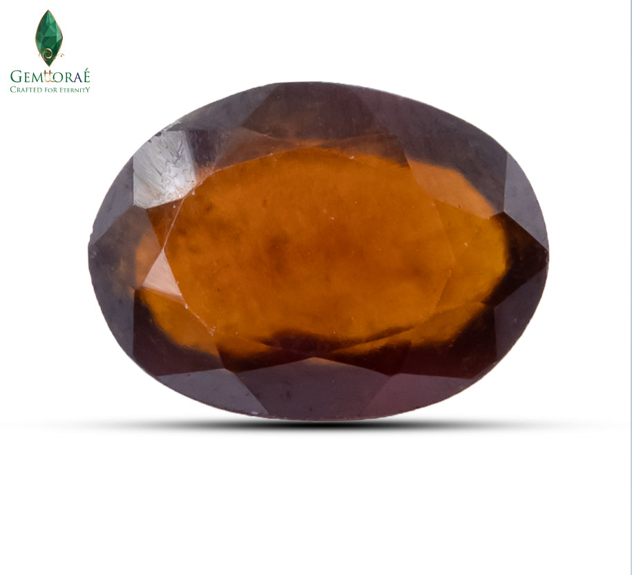 front view of garnet stone