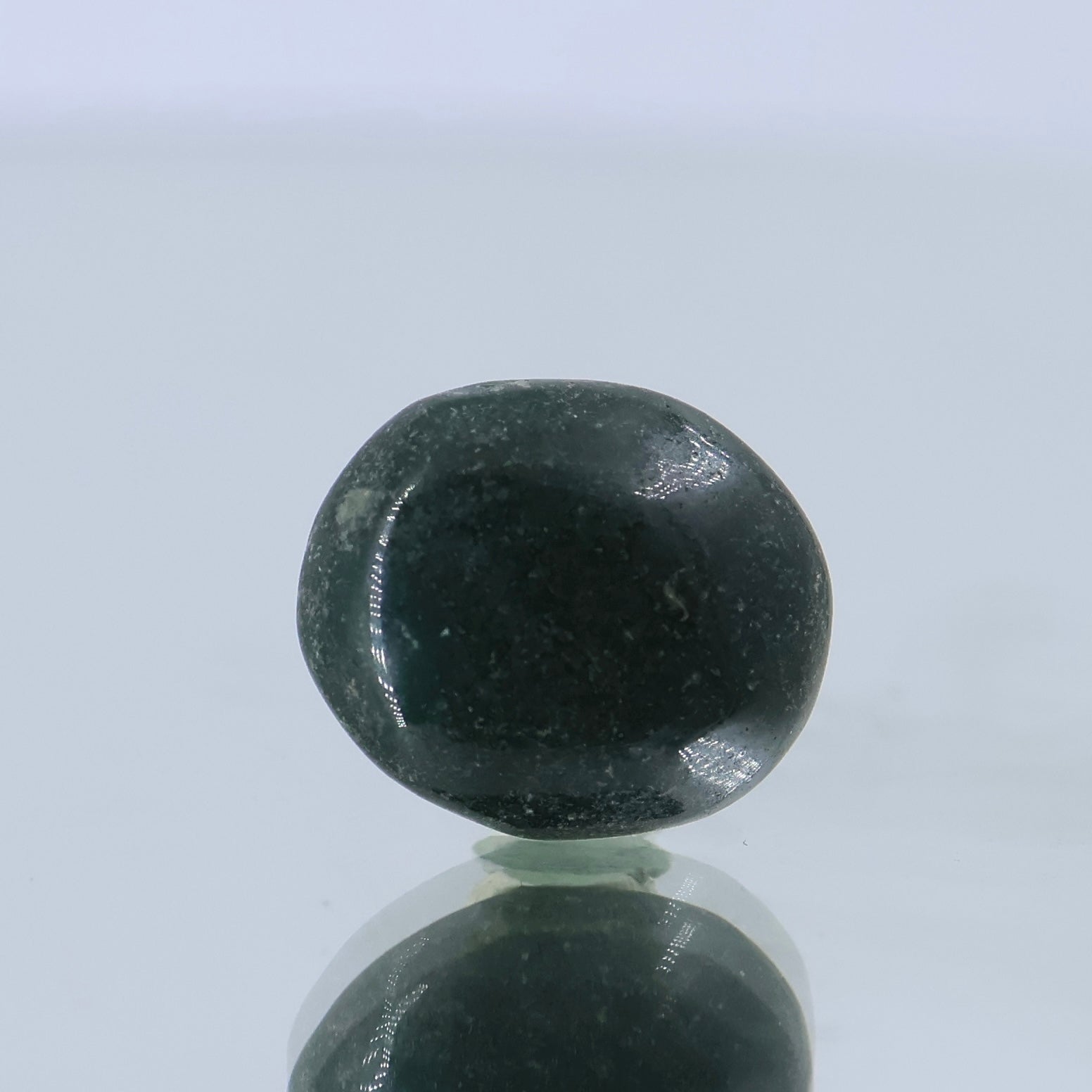 Natural Indian bloodstone with distinctive red inclusions