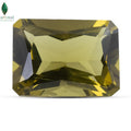 Top view of Natural Honey Citrine Gemstone with warm golden colour