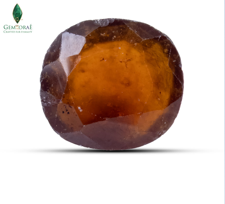 Natural Indian Garnet Gemstone displaying rich red colour and brilliance