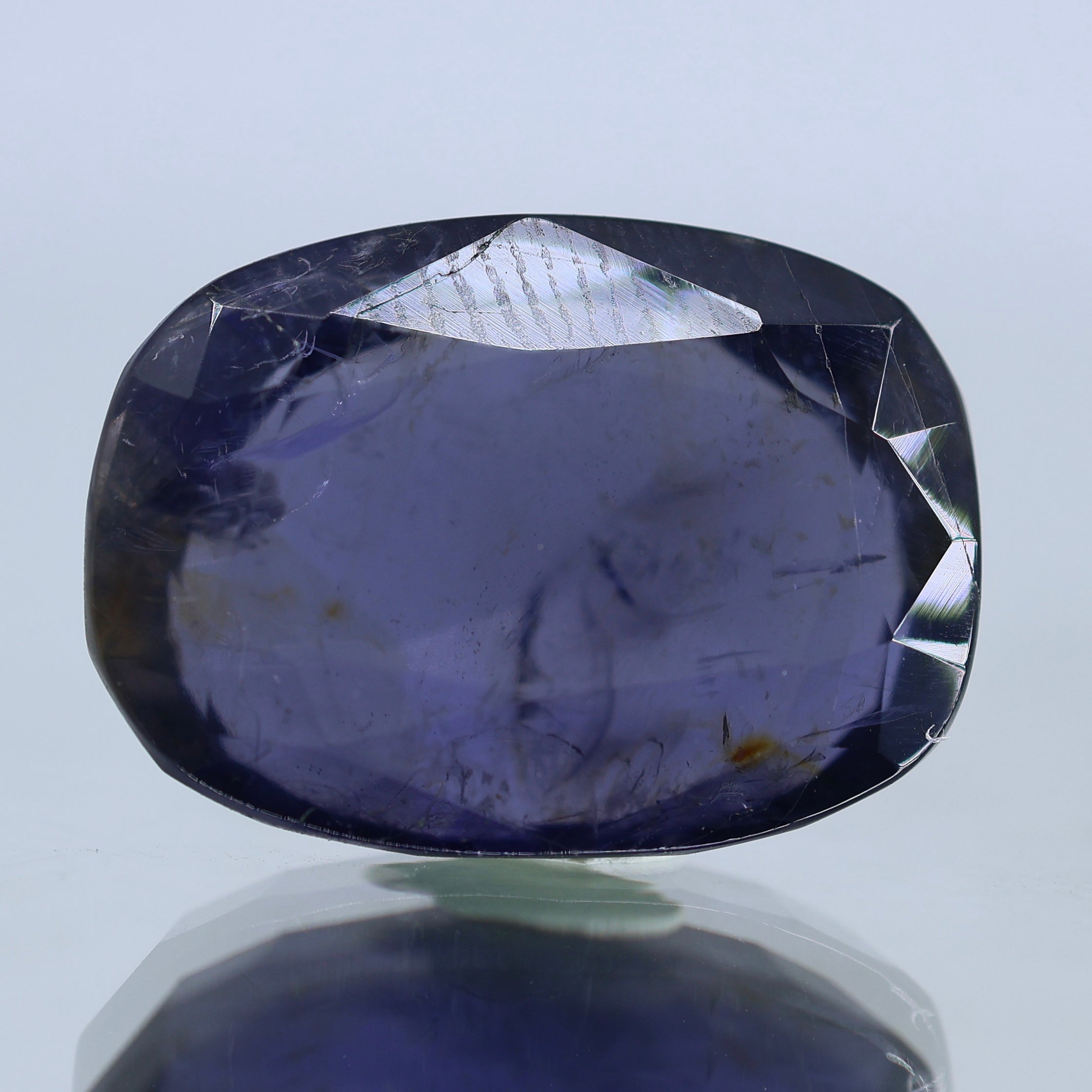 Natural Indian Iolite Stone Certified Gemstone
