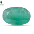 Front view of Panna Stone displaying naturally vivid green colour