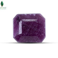 Front view of Ruby Stone featuring a naturally rich red surface