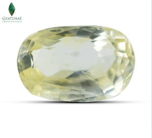 Natural Unheated Yellow Sapphire Sri Lankan Pukhraj 