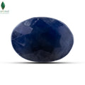 Front view of Neelam Ratna with polished dark blue natural brilliance