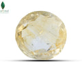 Front view of Citrine Birthstone with naturally warm golden colour