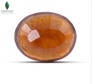 Back view of Premium Gomed Ratna revealing natural inclusions