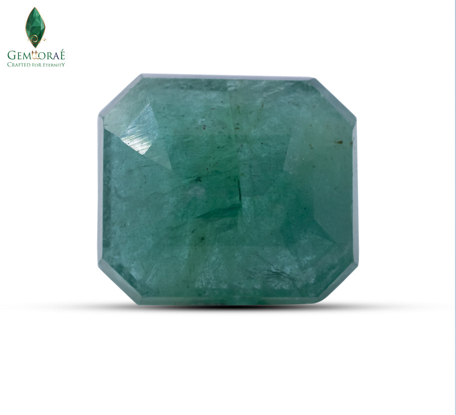 Premium Panna gemstone with polished surface