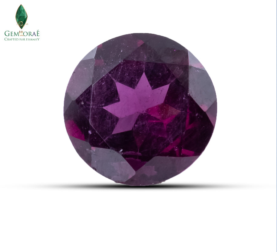 Close-up of Premium Rhodolite Garnet showing vibrant natural brilliance