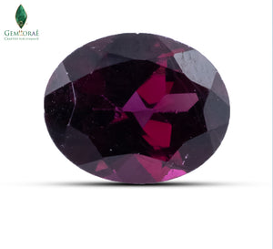 Close-up of Premium Rhodolite Garnet with vibrant raspberry-red brilliance