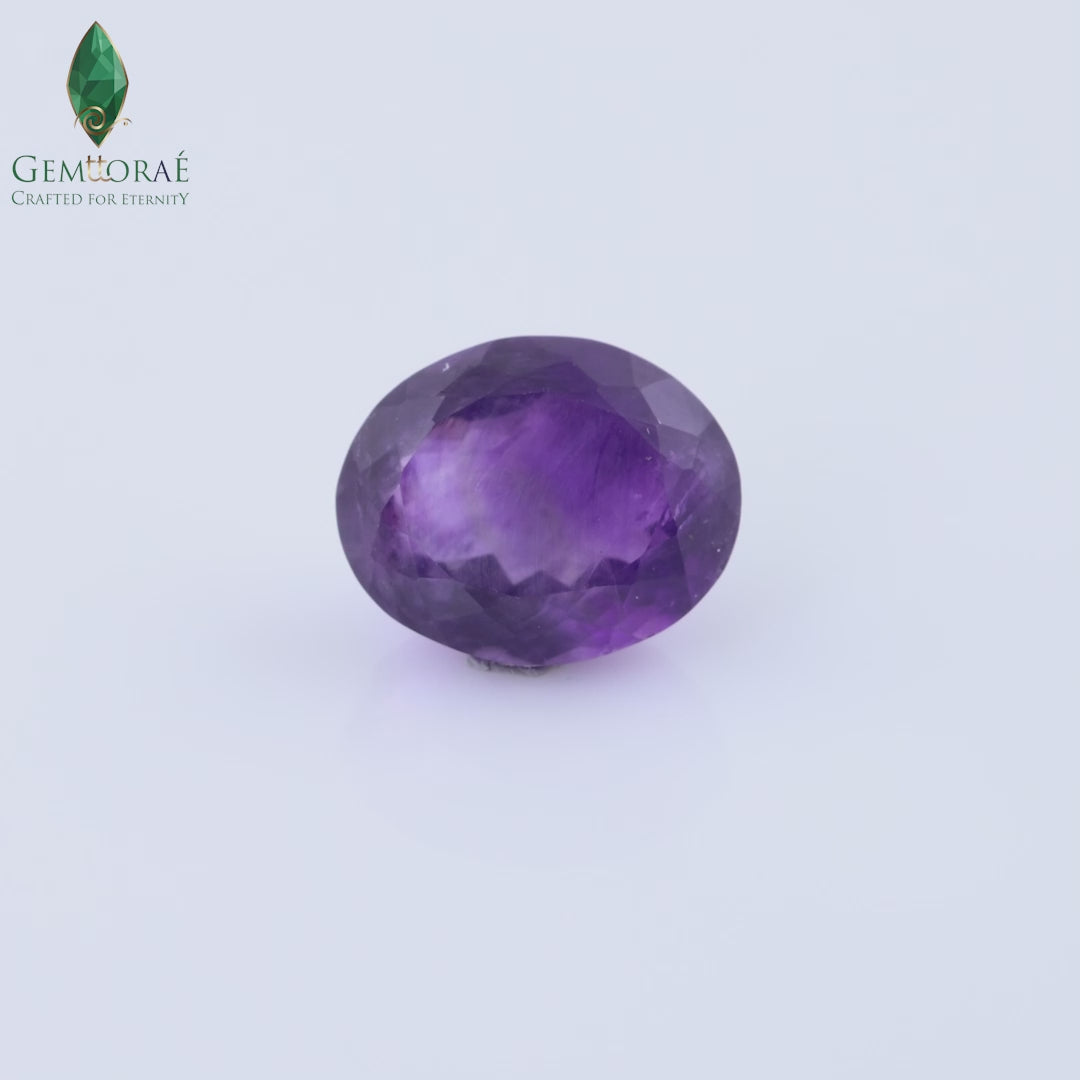 Video of Jamunia Stone in rotating gemstone showcase