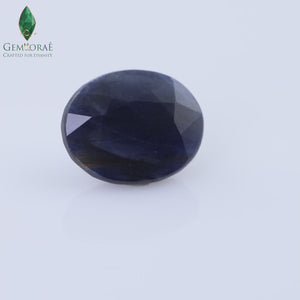 Video of Natural Thailand Dark Blue Sapphire displaying brilliant blue colour
