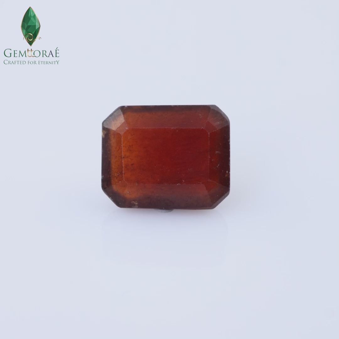 African Garnet reflecting natural amber-red tones