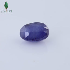 Natural sapphire stone Side pose