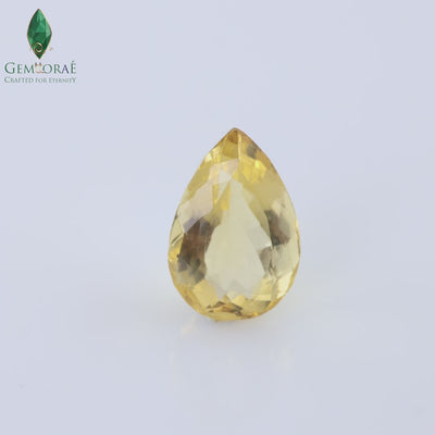 Citrine Crystal highlighting natural golden reflection