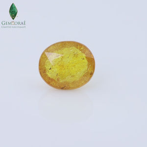Video of Bangkok Yellow Sapphire highlighting its natural golden colour