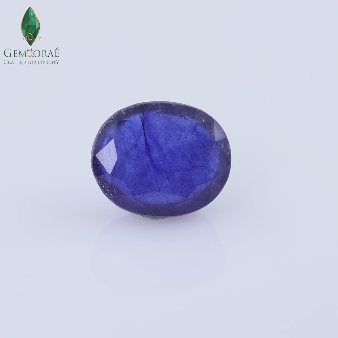 Video of genuine Blue Sapphire gemstone