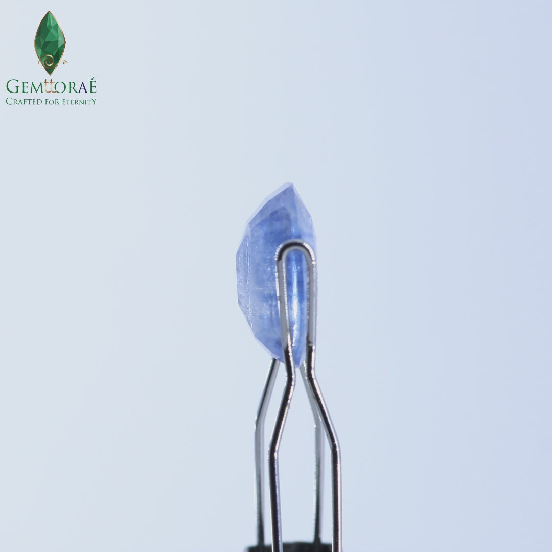 Certified blue sapphire gemstone with premium quality