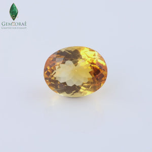 Video of genuine Citrine Gemstone under rotating light