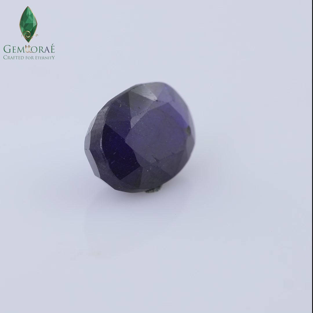 Faceted Neelam Ratna for elegant jewellery