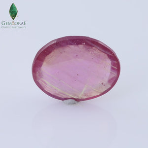 Fine pink Ruby stone with natural brilliance