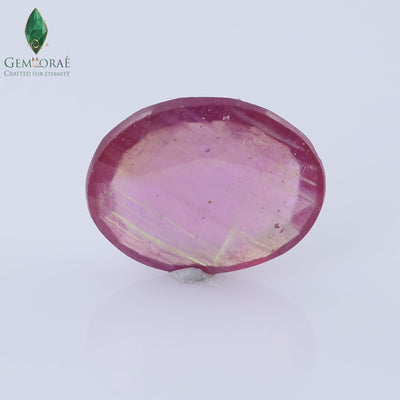 Fine pink Ruby stone with natural brilliance