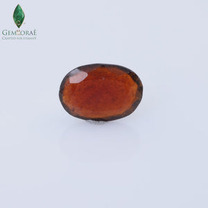 Close-up view of premium Garnet gemstone surface details