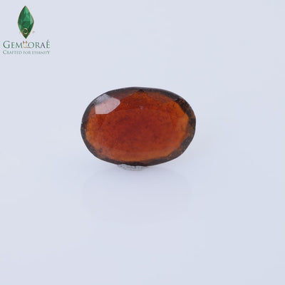 Close-up view of premium Garnet gemstone surface details
