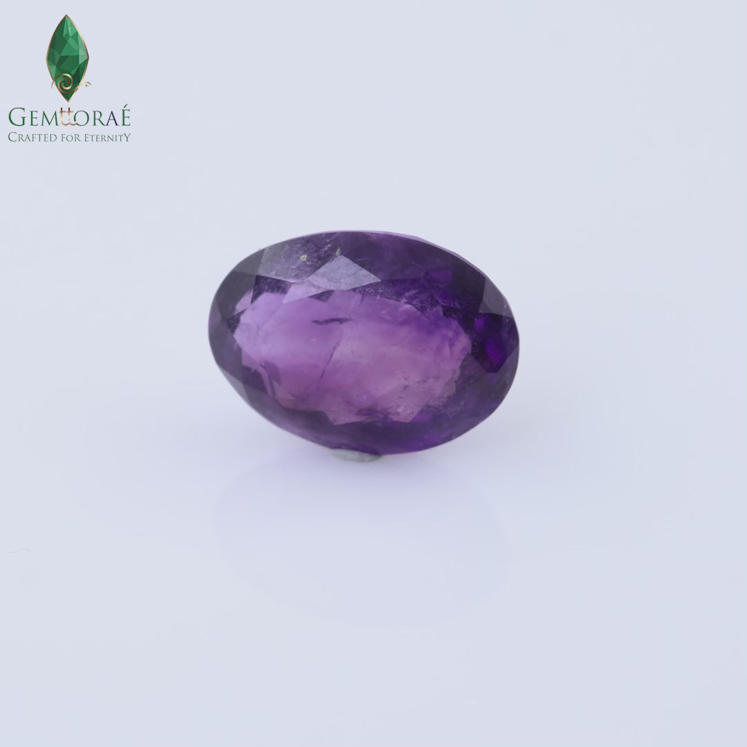 Video of Amethyst Stone in smooth rotating presentation