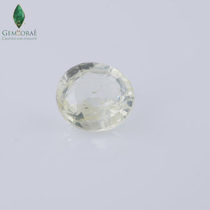 Natural Pukhraj stone with vibrant yellow brilliance