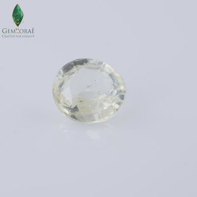 Natural Pukhraj stone with vibrant yellow brilliance