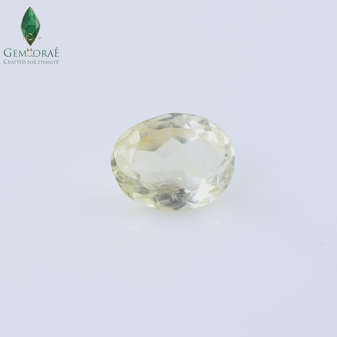 Premium Citrine Gem prepared for jewellery making
